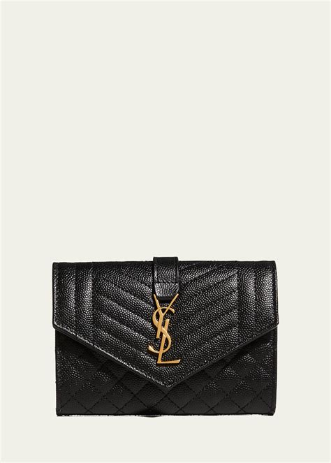 ysl cassandre trifold wallet|envelope small YSL flap wallet.